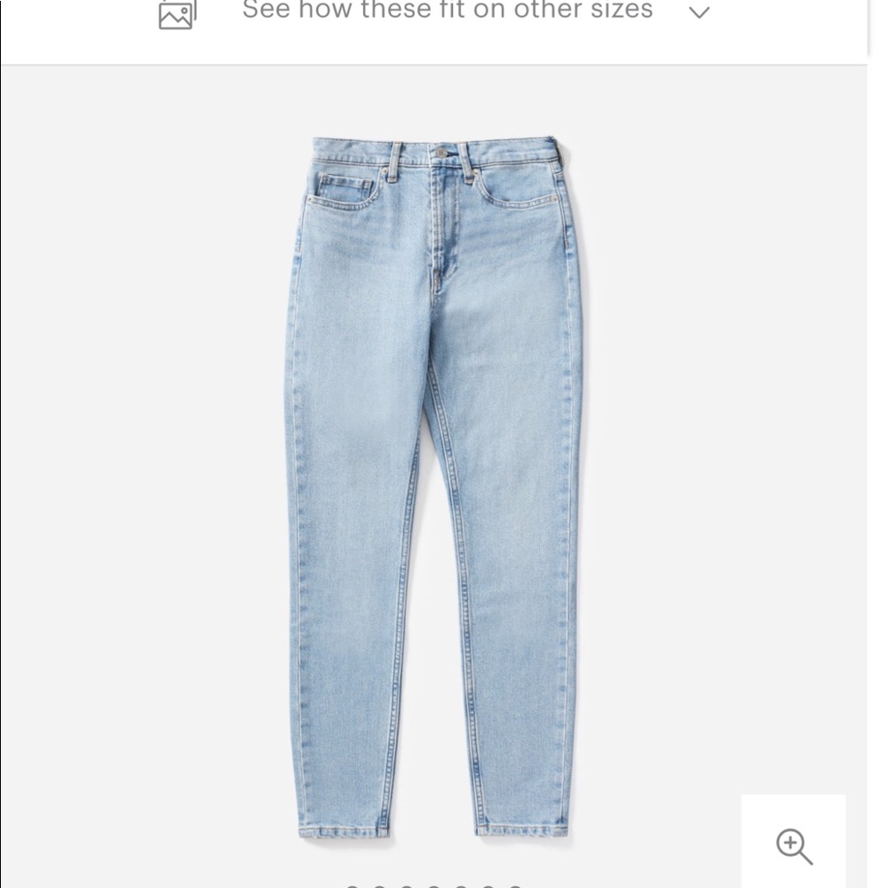 Everlane high rise jeans